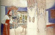 Carl Larsson mor kersti-mitt nordiska museum oil painting on canvas